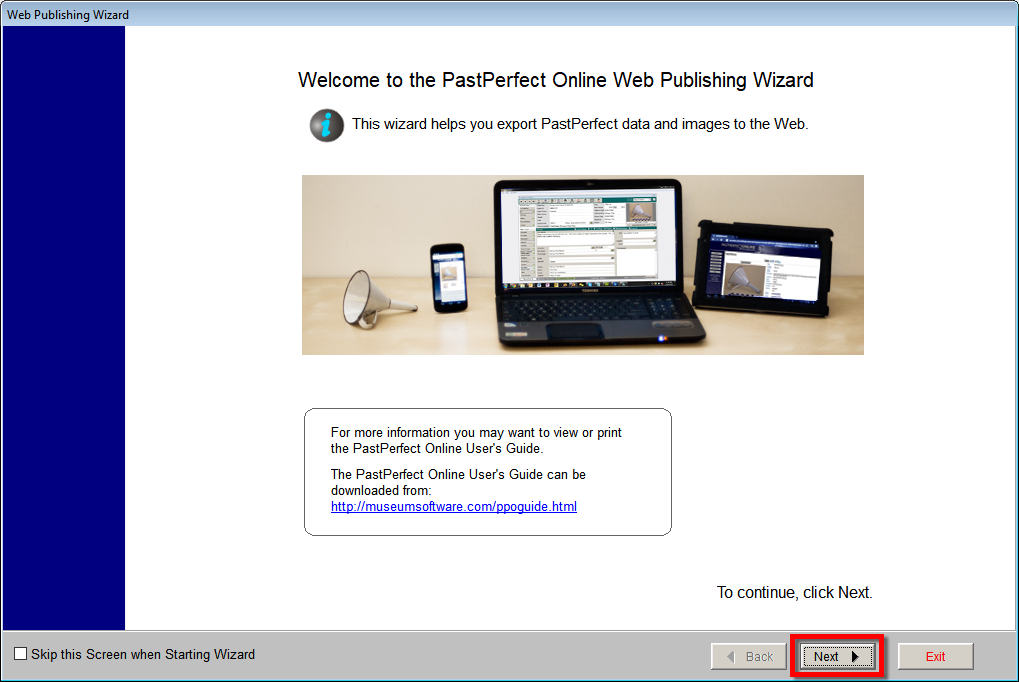 Web Publishing Wizard displaying Select Data Files screen