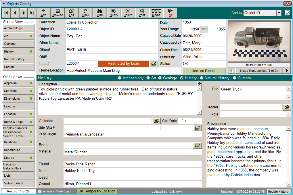 Catalog Record for a Loaned Item