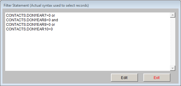 details of filter, click edit.