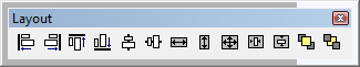 image of the Layout toolbar