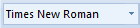 image of the font drop down menu