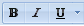 image of the Bold, Italics, and Underline buttons