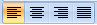 image of the text alignment option buttons