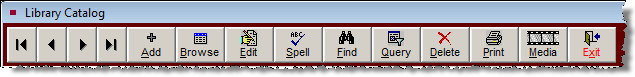 image of library navigation bar
