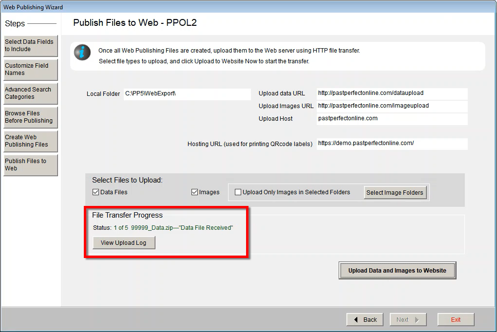 Using the Web Publishing Wizard to upload your files to the web