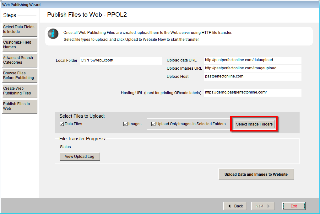 Select Image Folders