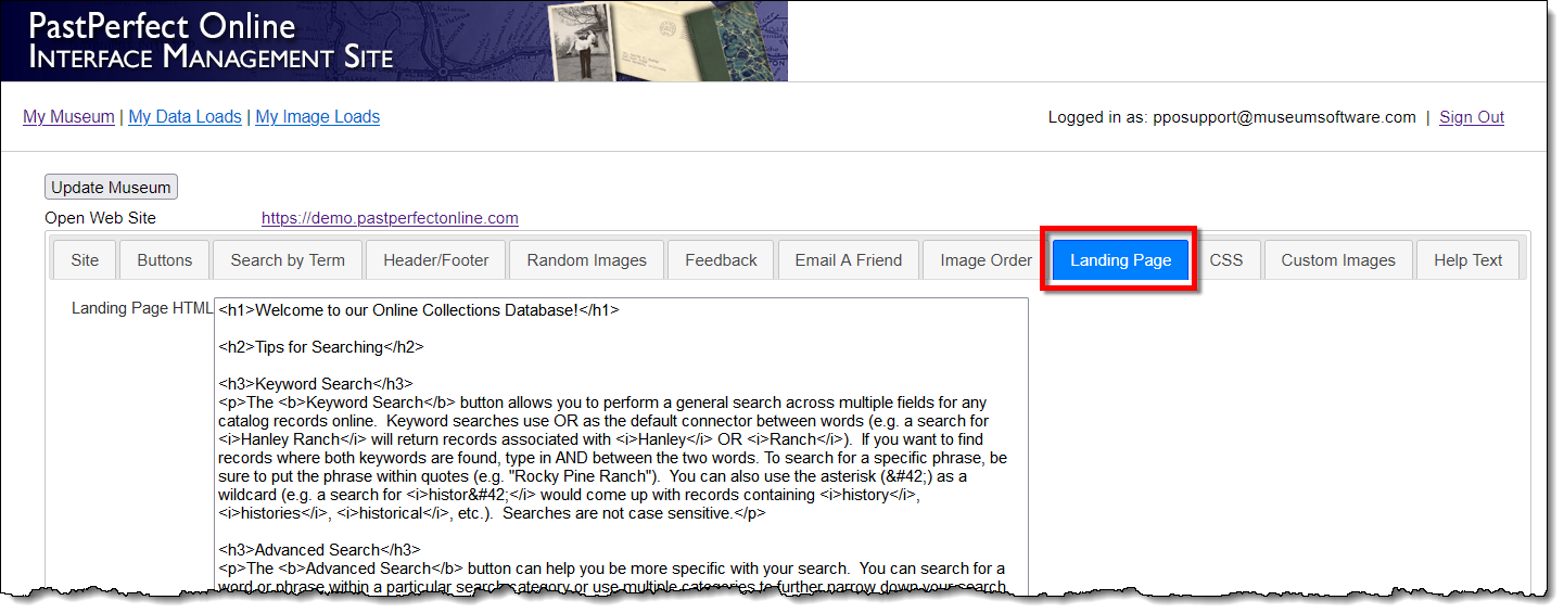 Corner Museum Center search results