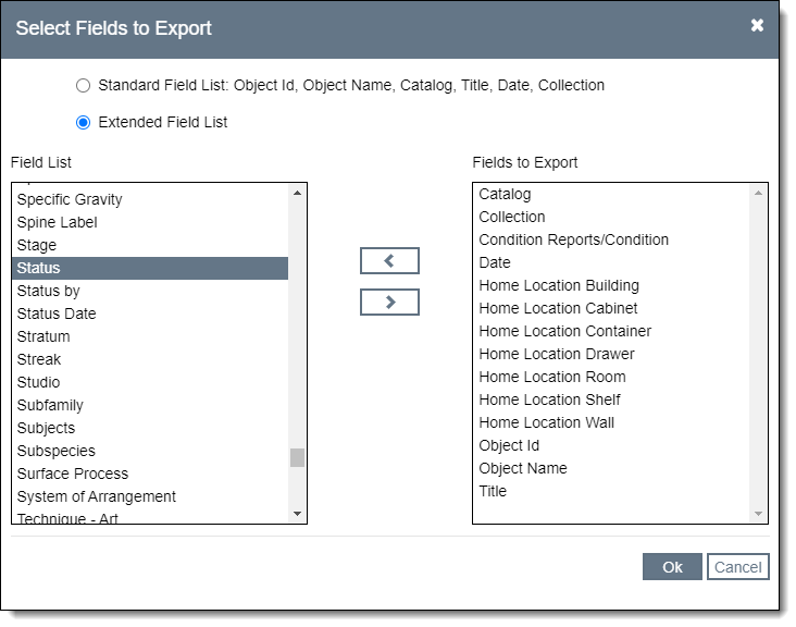 Export Catalog List